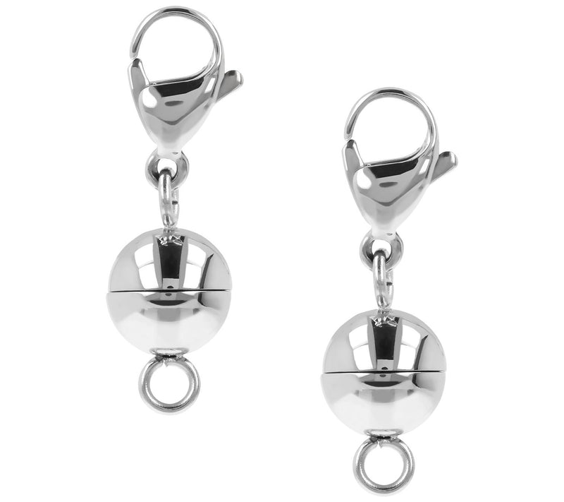 Steel by Design Set of 2 Magnetic Bead Clasps — View 3