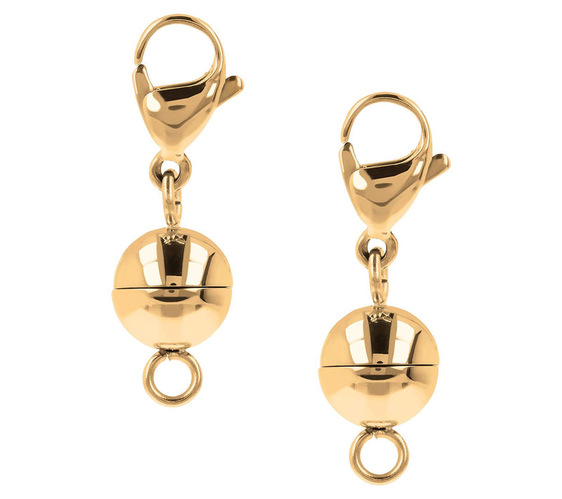Steel by Design Set of 2 Magnetic Bead Clasps — View 7
