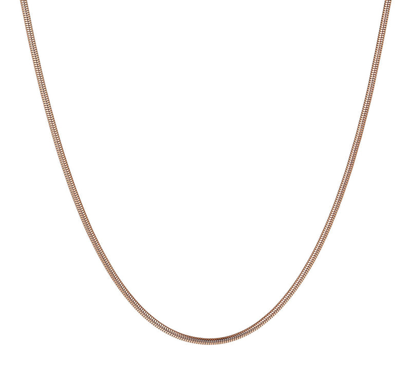 Steel by Design 36" Polished Snake Chain Necklae — View 5