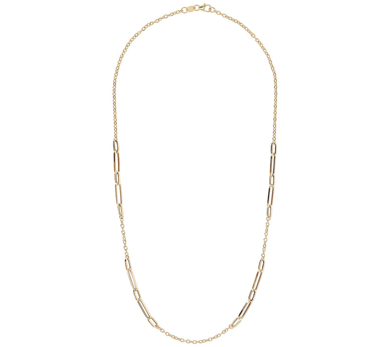 EternaGold 20" Paperclip Link Necklace, 14K Gol d 3.6g — View 4