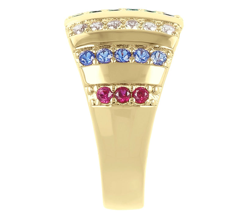 Colors of Diamonique 0.60 cttw Band Ring, Sterl ing Silver — View 8