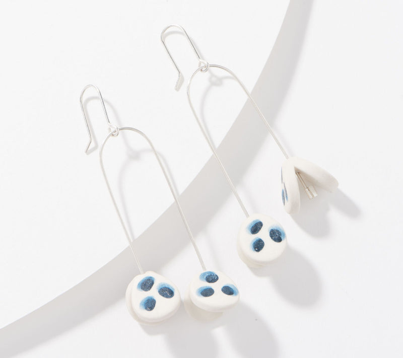 Twenty Two West Porcelain Butterfly Earrings — View 3