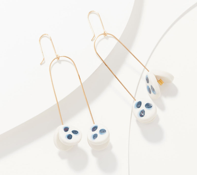 Twenty Two West Porcelain Butterfly Earrings — View 5