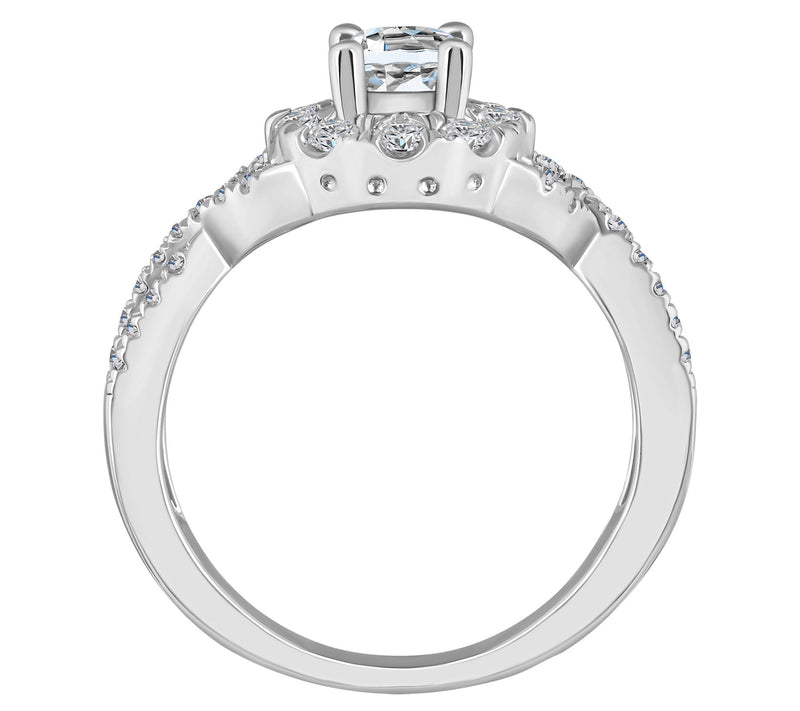 Affinity 0.85 cttw Diamond Engagement Ri ng, 14K Gold — View 6