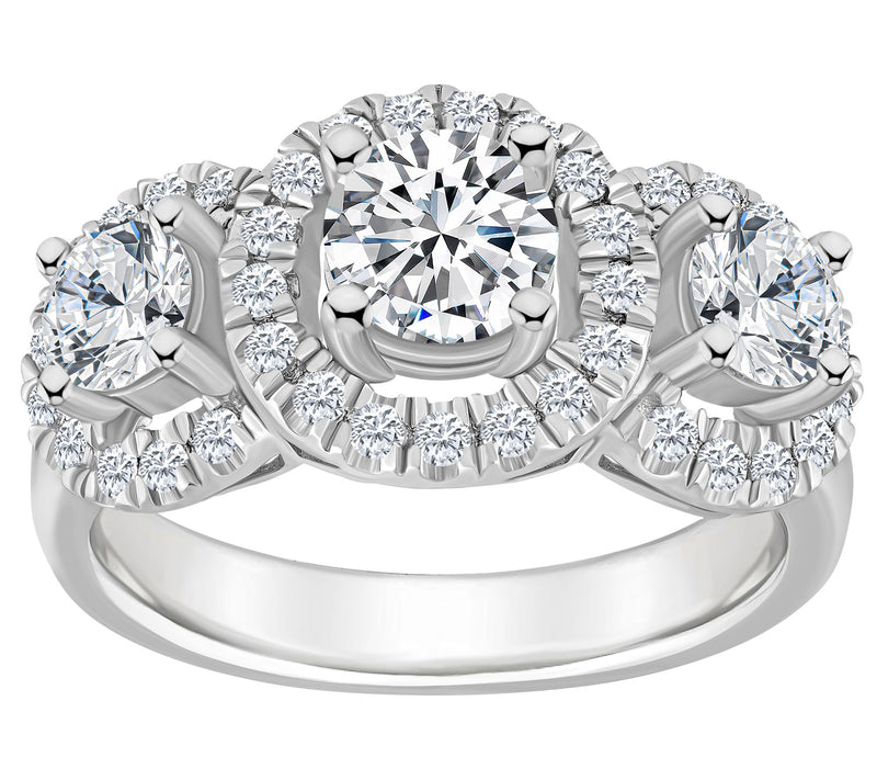 Affinity 2.00 cttw Diamond Engagement Rin g, 14K Gold — View 5