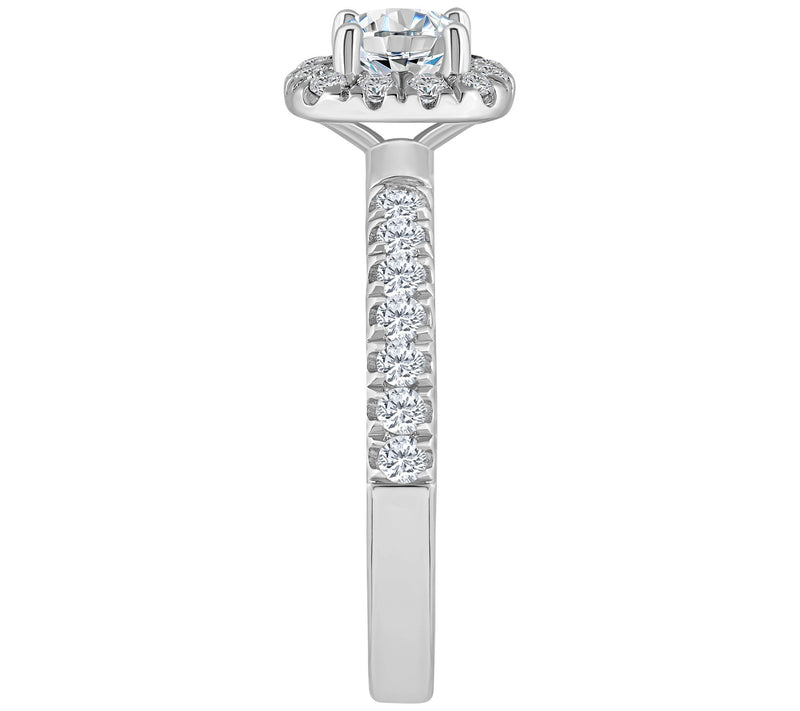 Affinity 0.80 cttw Diamond Halo Engagement Ring , 14K Gold — View 7