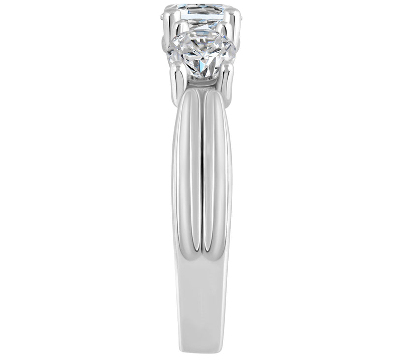 Affinity 1.55 cttw Diamond 3-Stone Ring, 14K Go ld — View 7