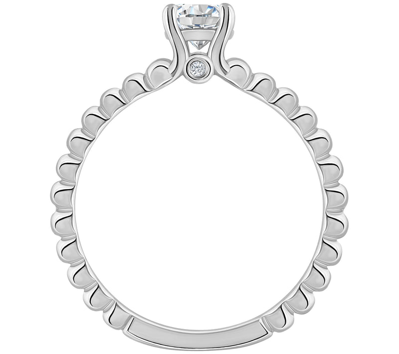 Affinity 0.50 cttw Diamond Solitaire R ing, 14K Gold — View 6