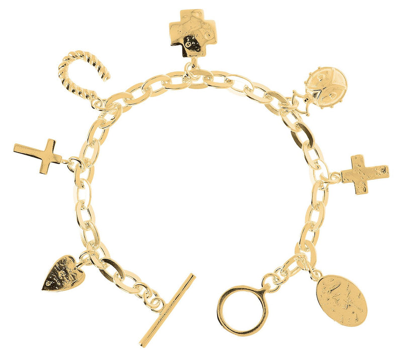 Shawn's Sterling Silver Charms of Courage Bracelet — View 5