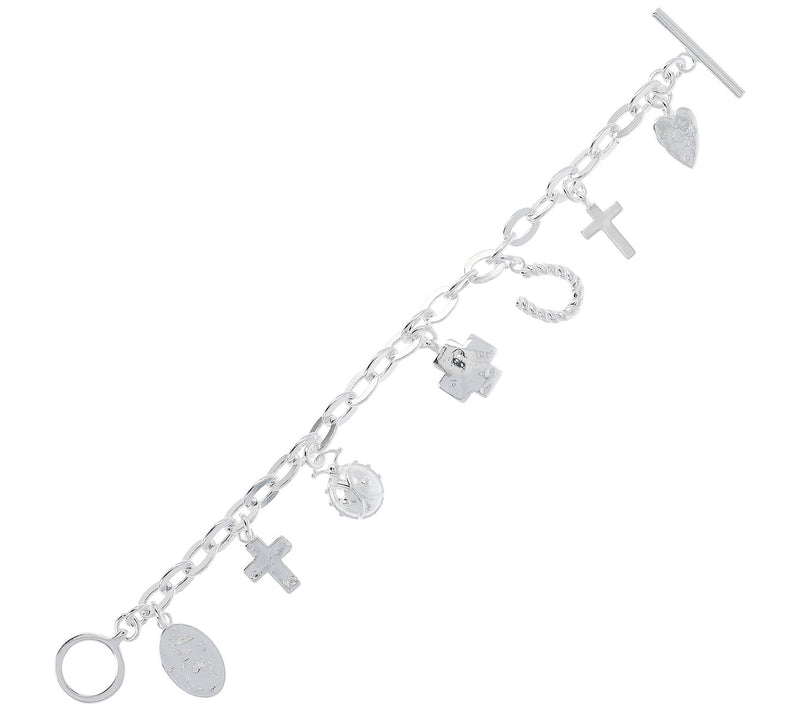 Shawn's Sterling Silver Charms of Courage Bracelet — View 6