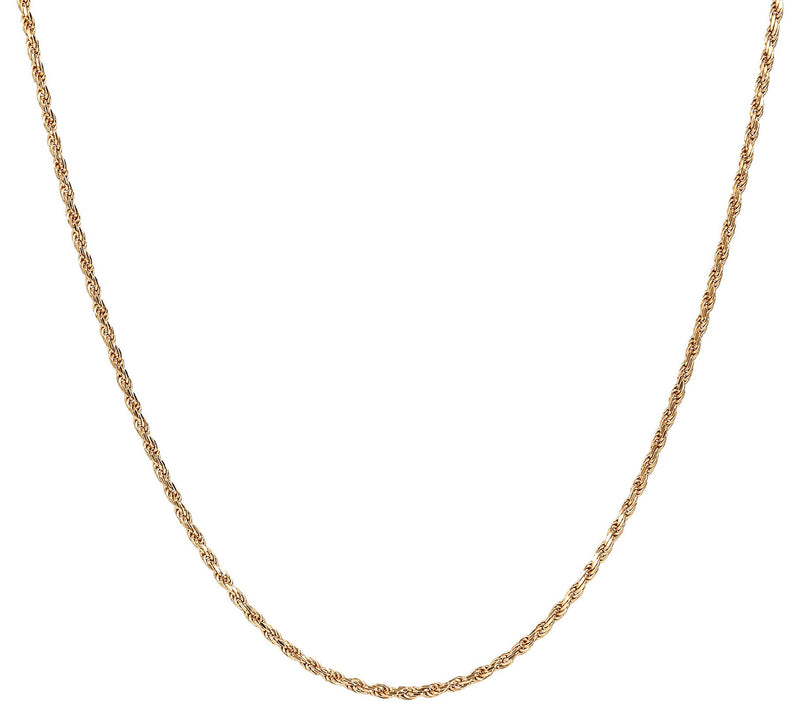 Italian Silver 22" Adjustable Rope Chain Neckla ce, 3.8g — View 7
