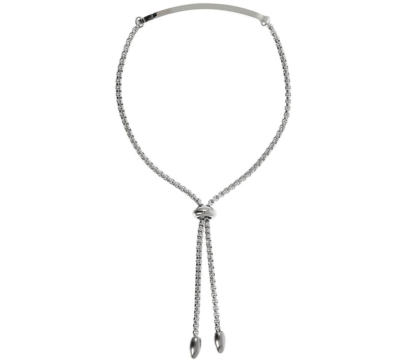 Steel by Design Personalized Polished Adjustabl e Bracelet — View 4