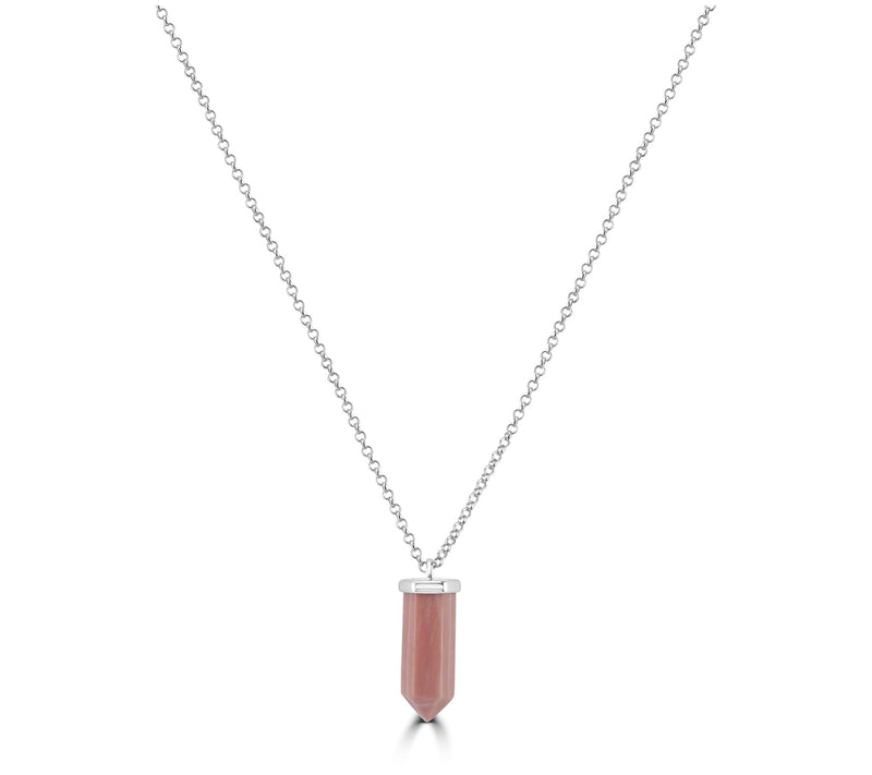 Generation Gems Sterling Silver Multi Faceted Pendant w/ Chain — View 8