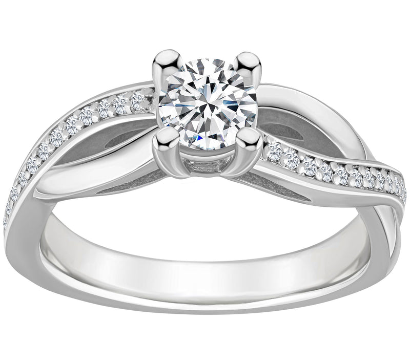 Affinity 0.55 cttw Diamond Engagement R ing, 14Gold — Main view