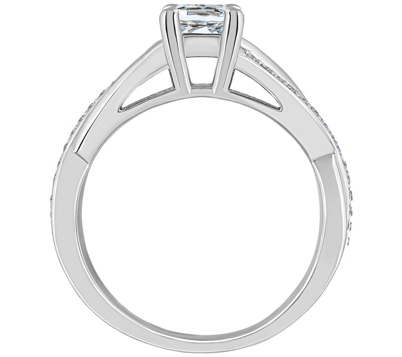 Affinity 0.55 cttw Diamond Engagement R ing, 14Gold — View 6
