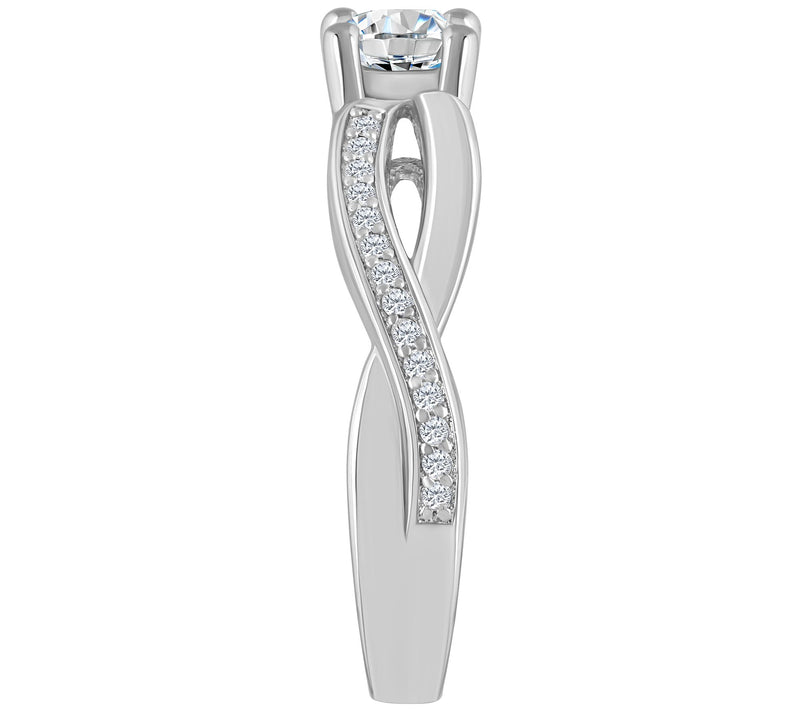 Affinity 0.55 cttw Diamond Engagement R ing, 14Gold — View 7