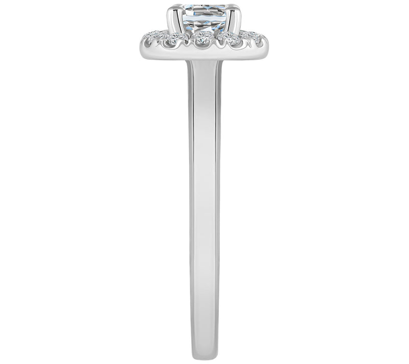 Affinity 0.70 cttw Diamond Halo Engagement Ring, 14K Gold — View 7
