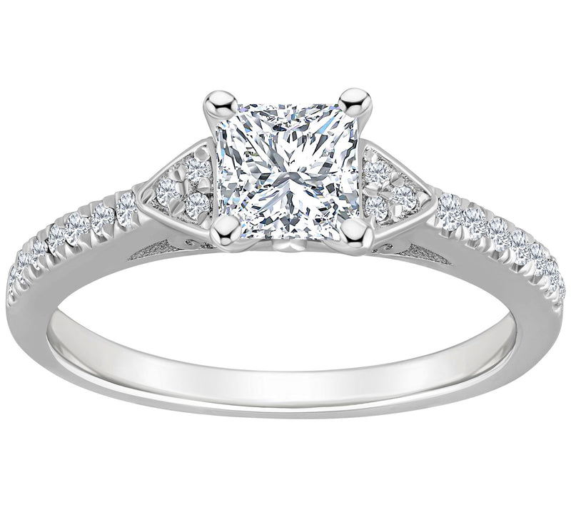 Affinity 14K Gold 0.90 cttw Diamond Engage ment Ring — View 3