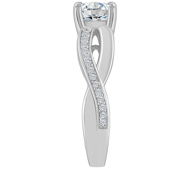 Affinity 1.05 cttw Diamond Engagement Ri ng, 14K Gold — View 7