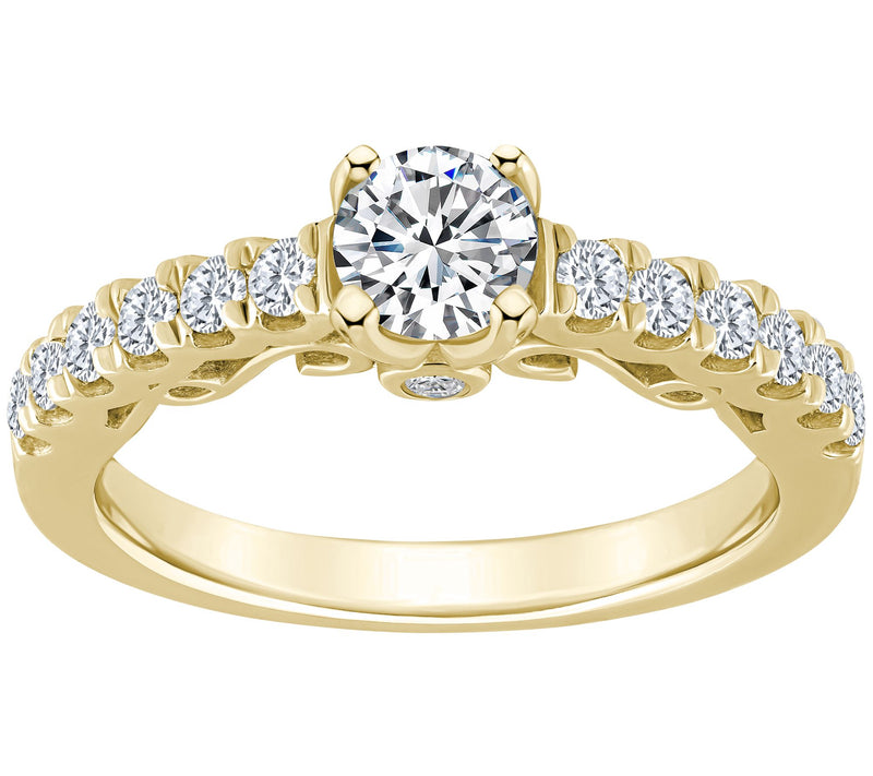 Affinity 0.80 cttw Diamond Engagement Ring, 14K Gold — View 5