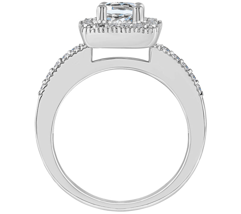 Affinity 1.05 cttw Diamond Halo Engagement Ring , 14K Gold — View 6