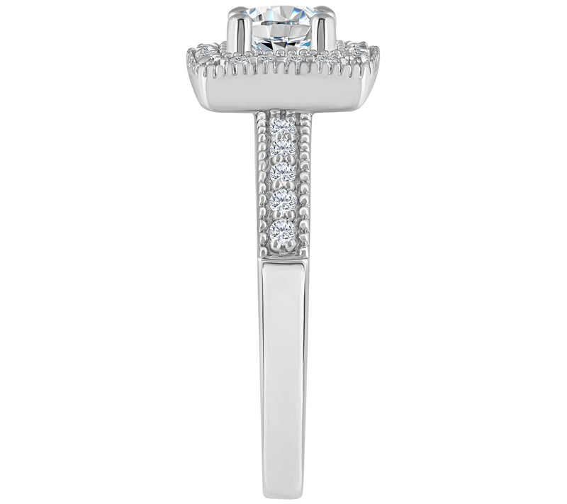 Affinity 1.05 cttw Diamond Halo Engagement Ring , 14K Gold — View 7
