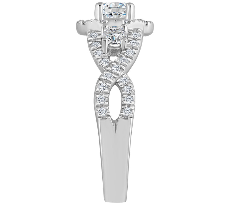 Affinity 1.25 cttw Diamond Engagement Ri ng, 14K Gold — View 7