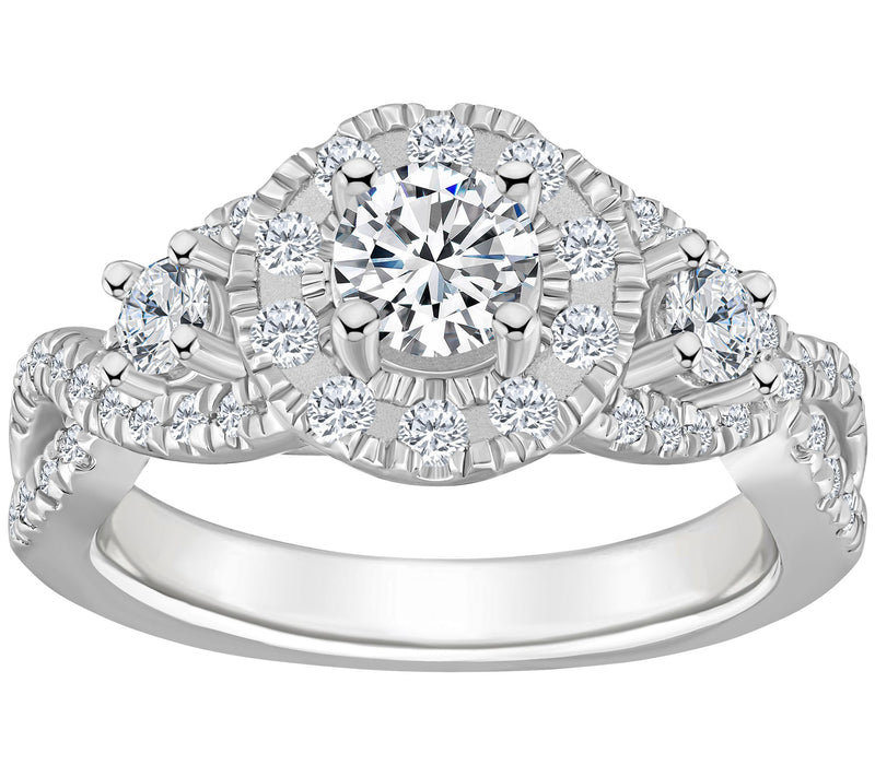 Affinity 1.25 cttw Diamond Engagement Ri ng, 14K Gold — Main view