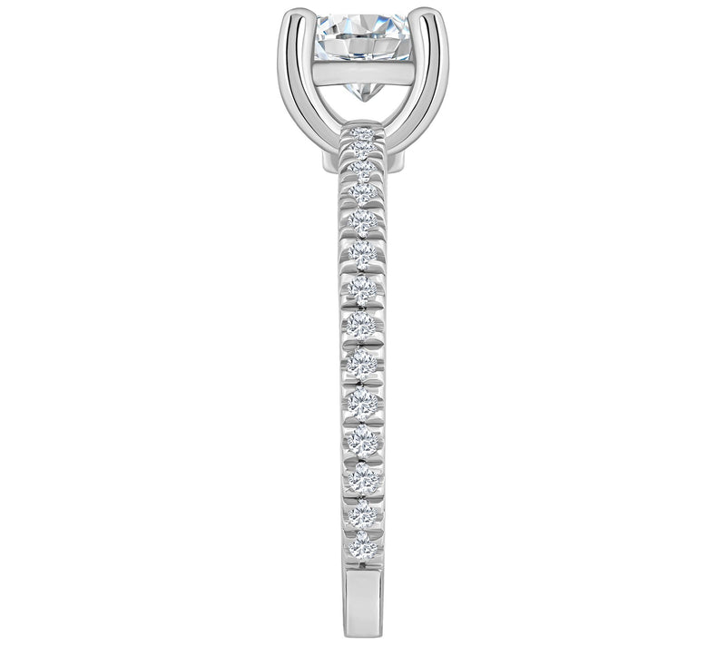 Affinity 1.00 cttw Diamond Engagement Ri ng, 14K Gold — View 7