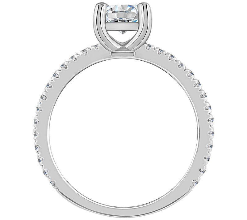 Affinity 1.00 cttw Diamond Engagement Ri ng, 14K Gold — View 6