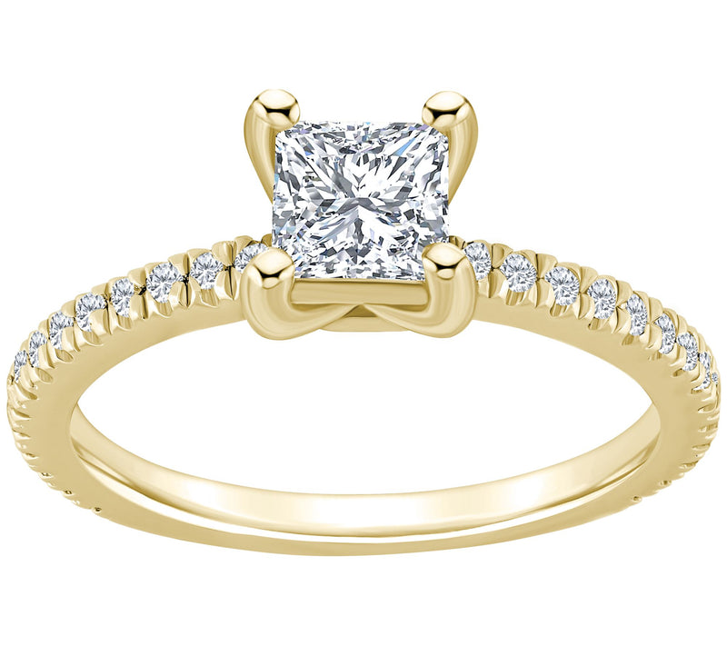 Affinity 1.00 cttw Diamond Engagement Ri ng, 14K Gold — View 5
