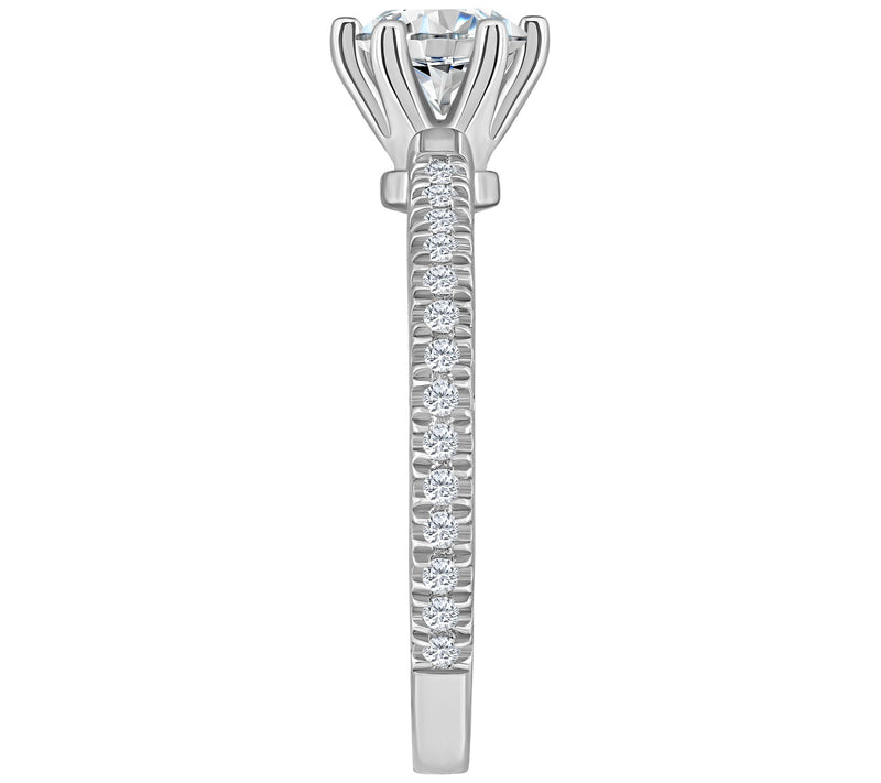 Affinity 1.00 cttw Diamond Engagement Ring, 14K — View 7