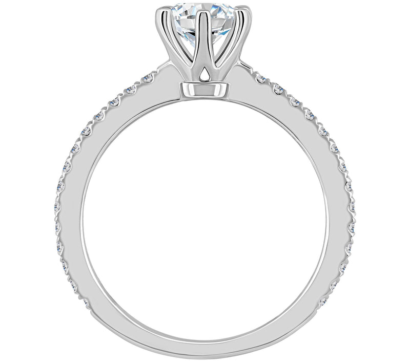 Affinity 1.00 cttw Diamond Engagement Ring, 14K — View 6