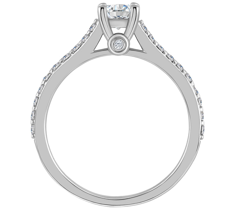 Affinity 0.70 cttw Diamond Engagement R ing, 14K Gold — View 6