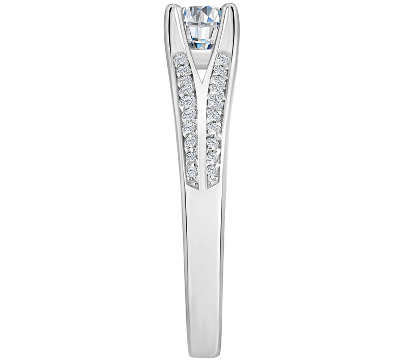 Affinity 0.70 cttw Diamond Split Shank Engageme nt Ring, 14K — View 7