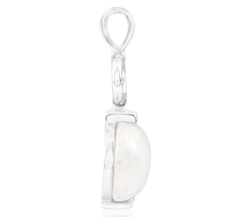 Sterling Silver Rainbow Moonstone Pendant — View 4