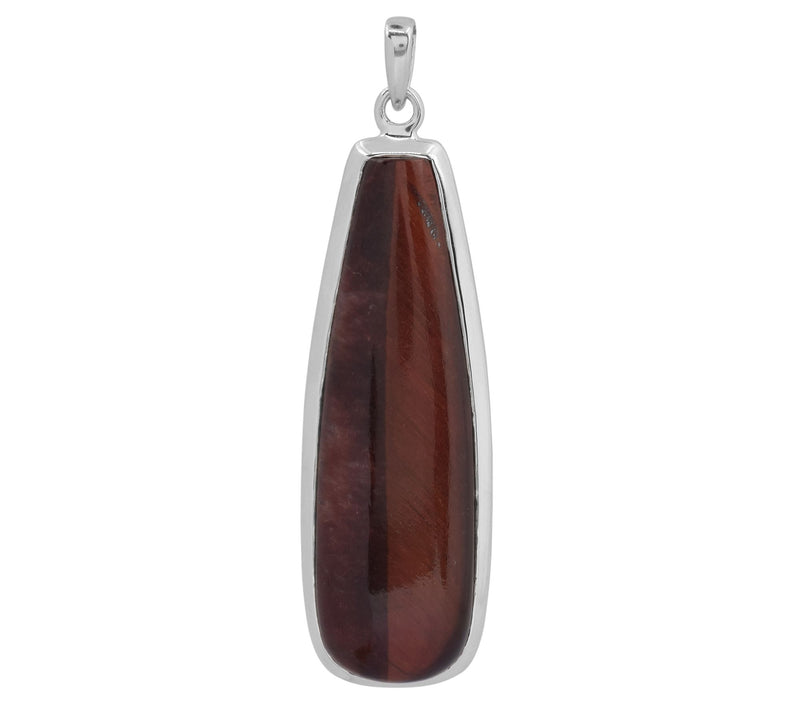 Sterling Silver Tiger Eye Pendant — View 4