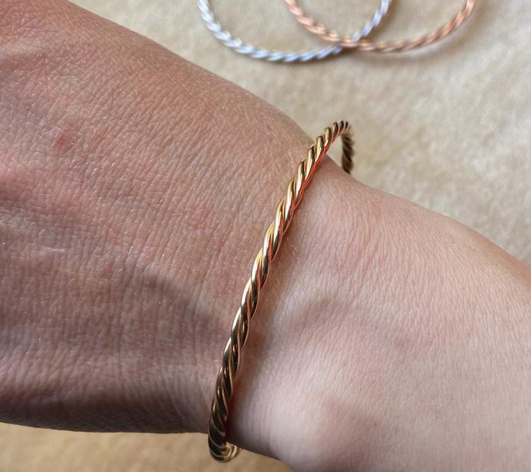Alkeme Sterling Silver Twisted Cuff — View 8