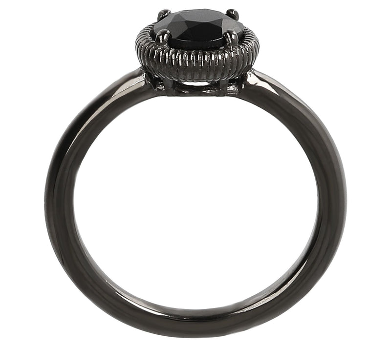 Mistero 0.95 ct Solitaire Blac k Spinel Ring, Sterling — View 7