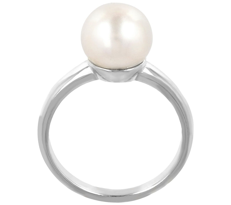 Honora White Cultured Pearl Ring, Sterling Silver — View 6