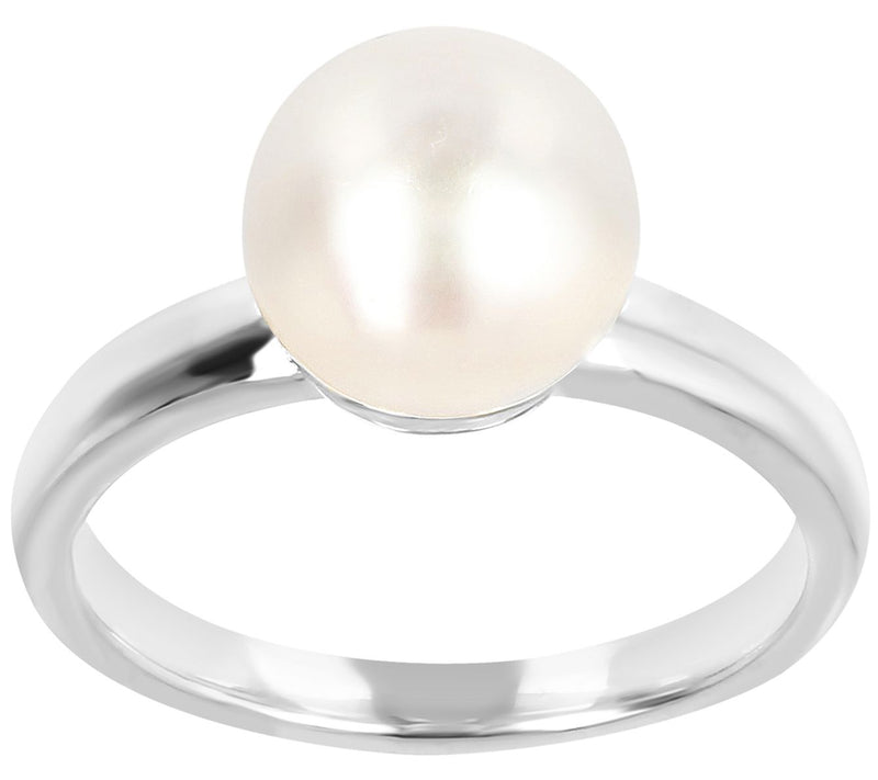 Honora White Cultured Pearl Ring, Sterling Silver — Main view