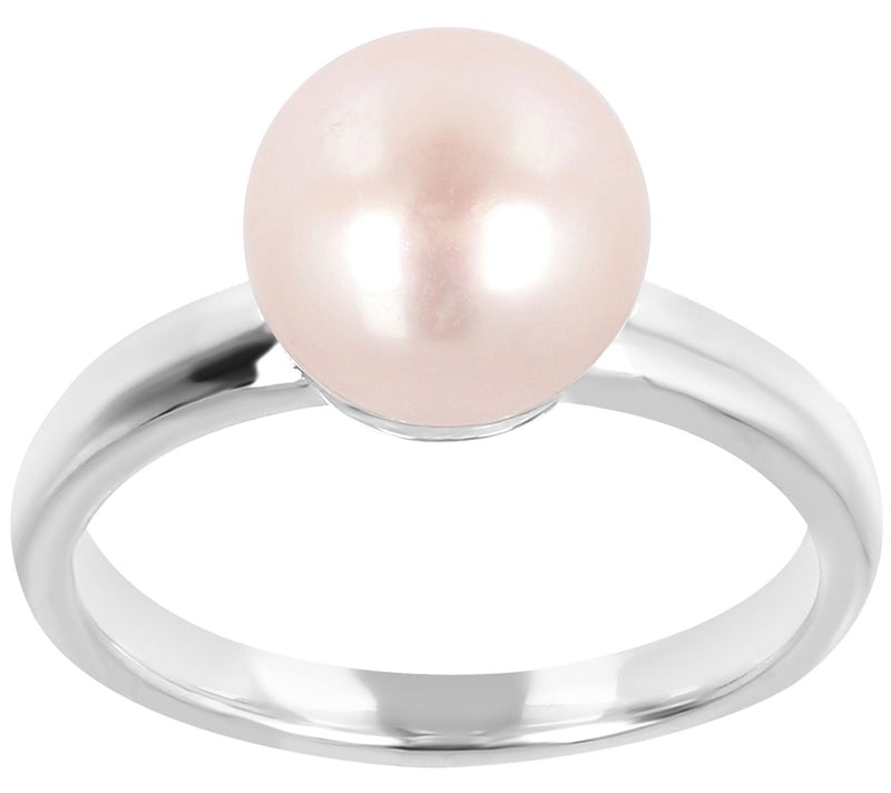 Honora Blush Cultured Pearl Ring, Sterling Silv er — View 3