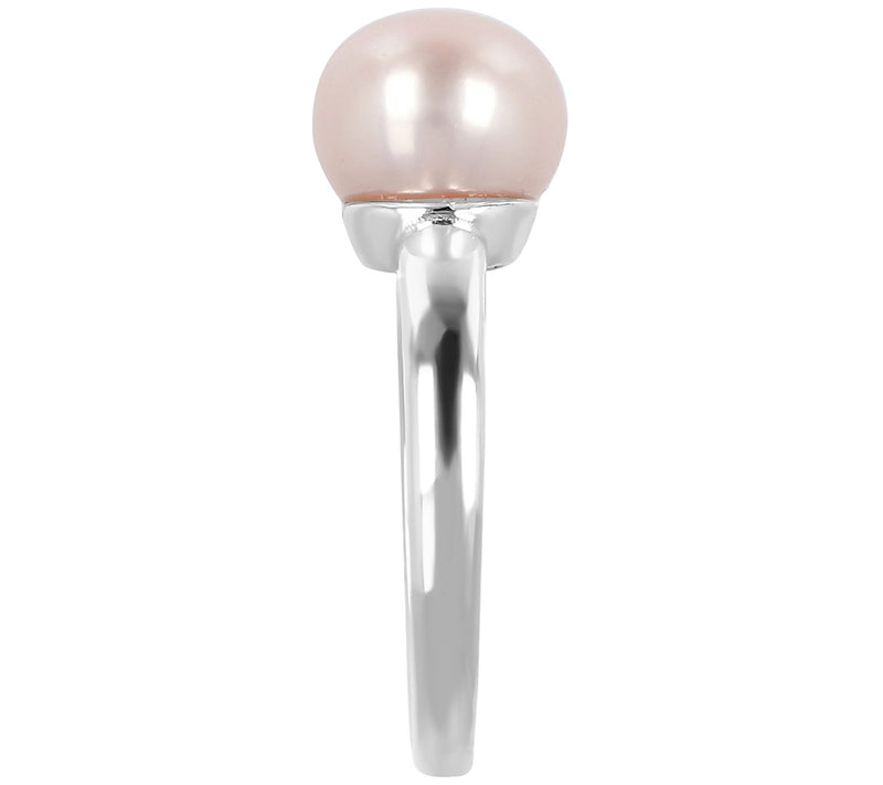 Honora Blush Cultured Pearl Ring, Sterling Silv er — View 6