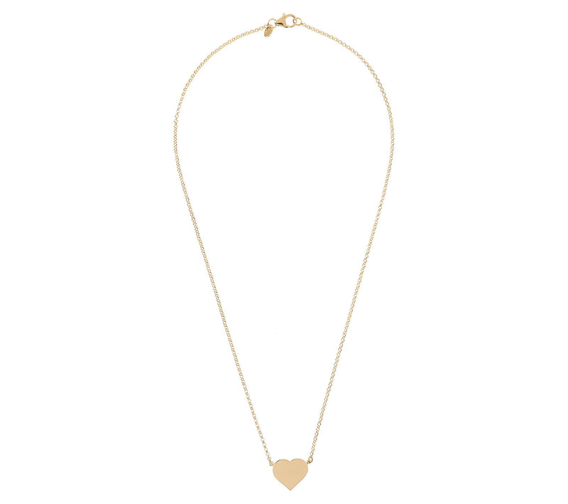 Bronzo Italia Polished Heart 18" Necklace — View 8