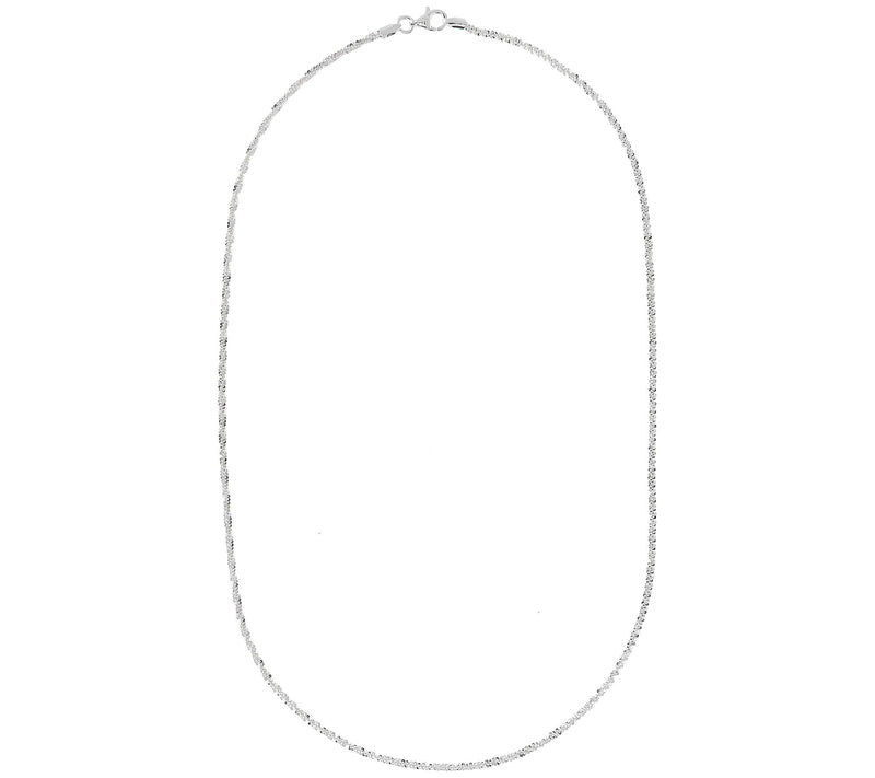 UltraFine Silver 18" Margherita Link Necklace, 4.3g — View 6