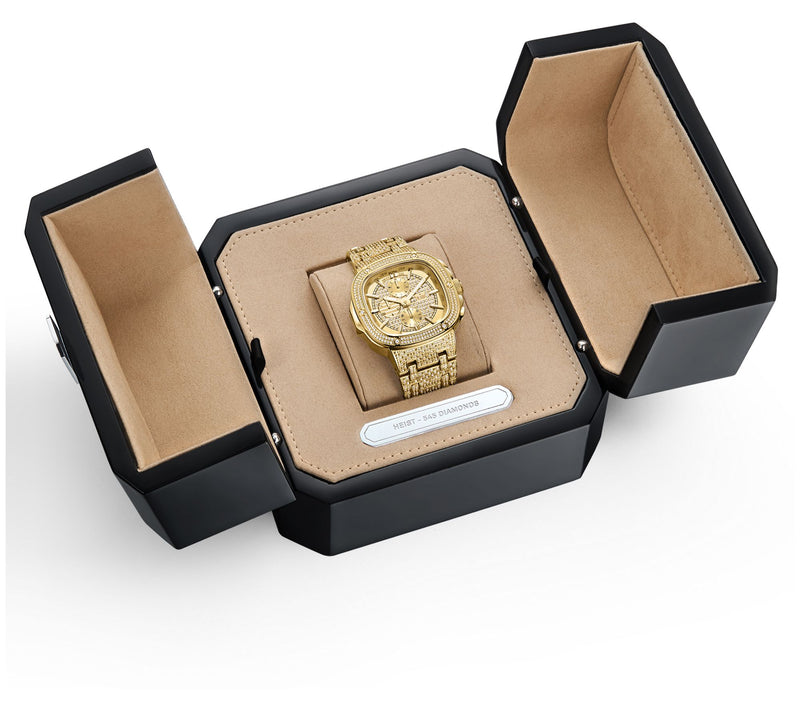 JBW Men's Heist 18K Gold Plated 2.75 cttw Diamond Watch — View 9