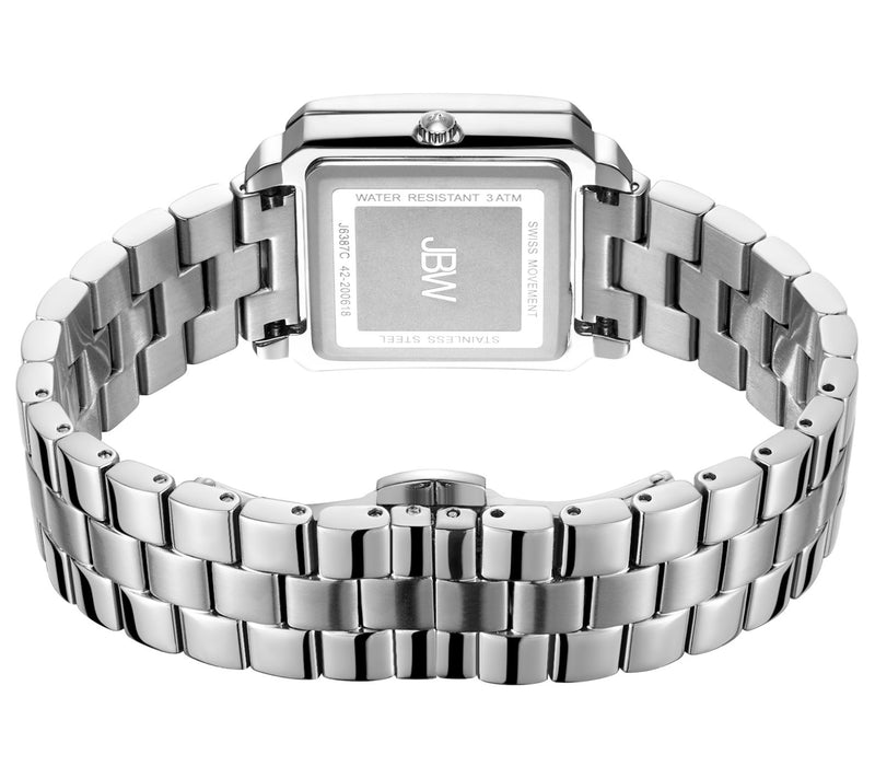 JBW Women's Crystal Stainless Diamond Watch & B racelet Set — View 7
