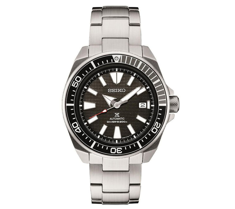 Seiko Men's Diver Automatic Stainless Black Dia l Watch — Main view