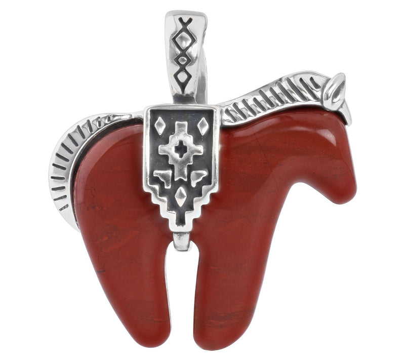 American West Sterling Silver Gemstone Horse En hancer — View 9