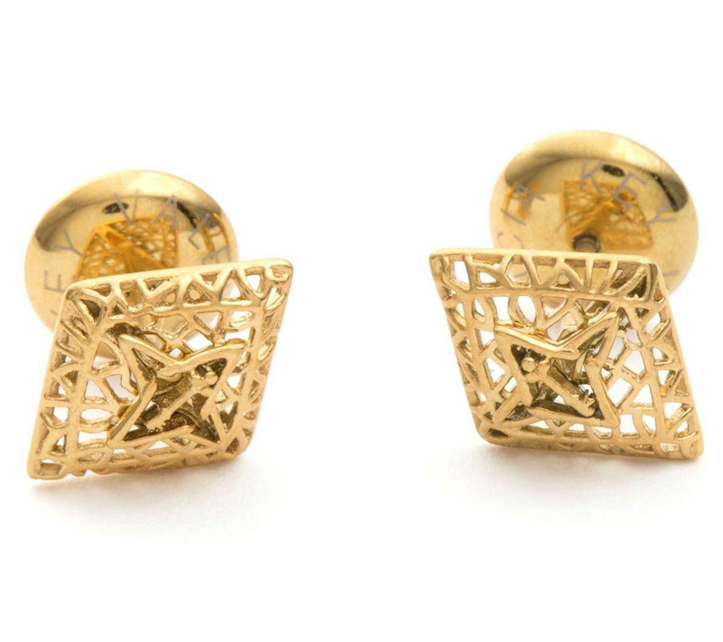 Valencia Key Rooted Stud Earrings — Main view